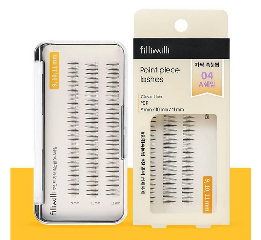 Fillimilli Point Piece Lashes (9,10,11MM) (90pcs) #A-SHAPE - LUUELA