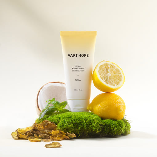 VARIHOPE 8 Days Pure Vitamin C Cleansing Foam 120ml - LUUELA