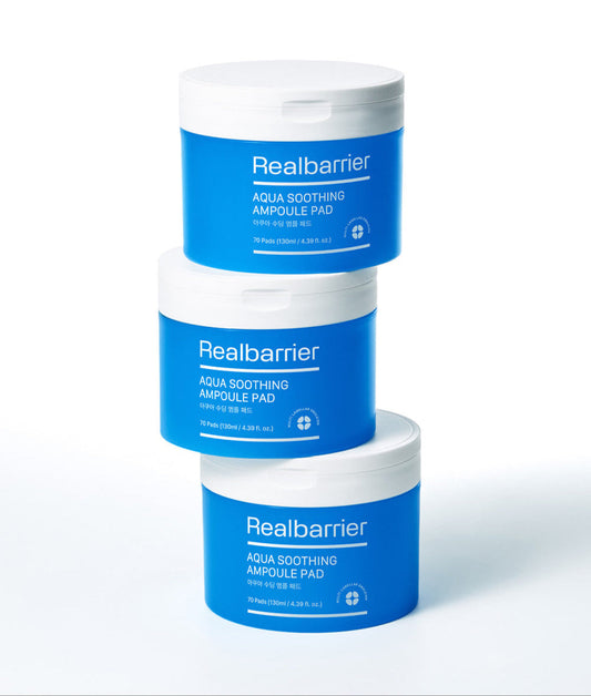 [Real Barrier] Aqua Soothing Ampoule Pad 130ml (70ea) - LUUELA