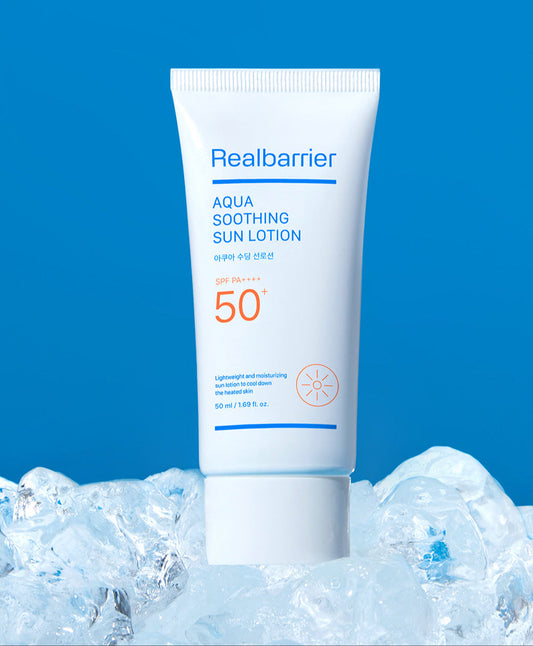 [Real Barrier] Aqua Soothing Sun Lotion SPF50+ PA++++ 50ml - LUUELA