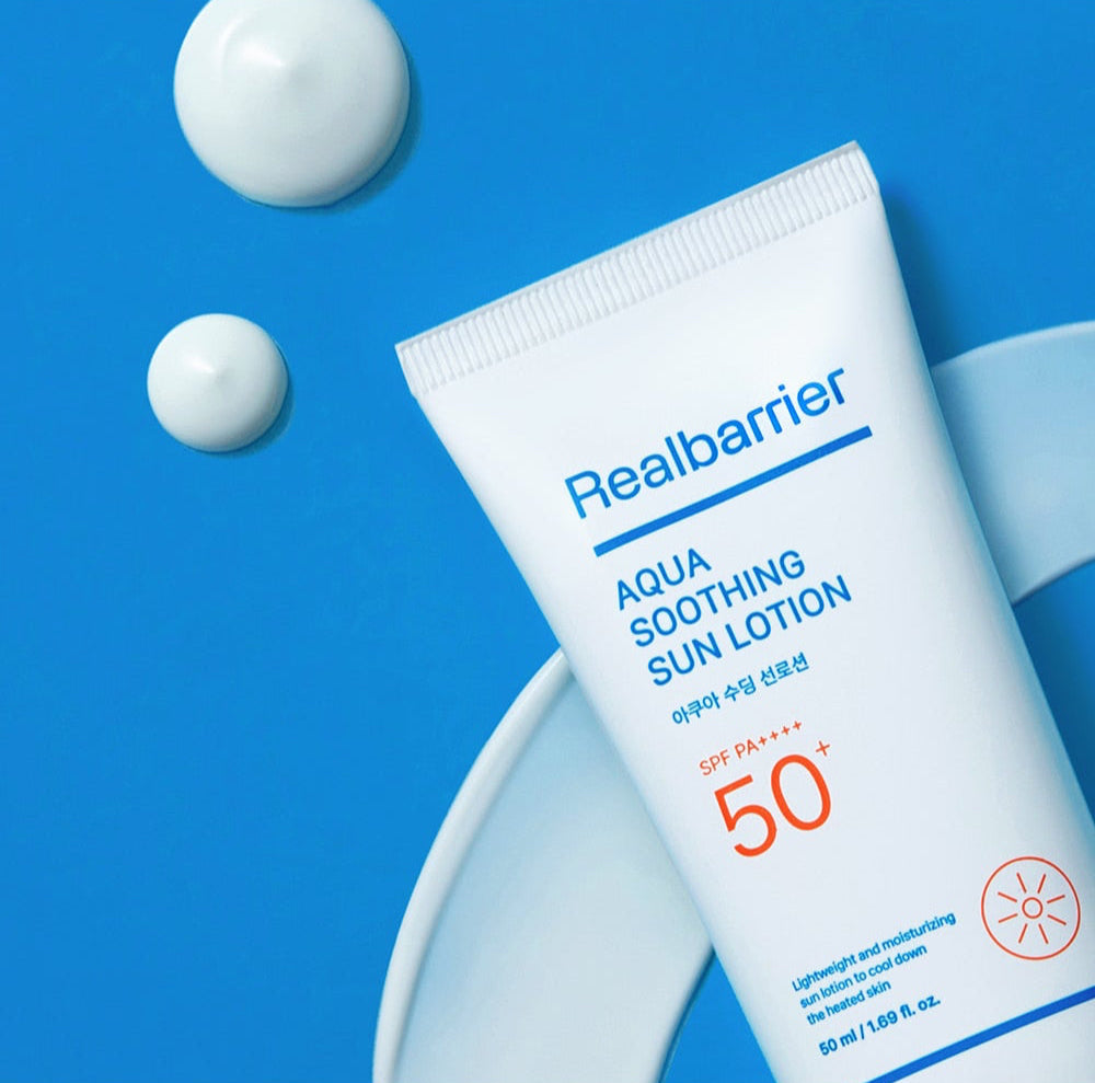 [Real Barrier] Aqua Soothing Sun Lotion SPF50+ PA++++ 50ml - LUUELA