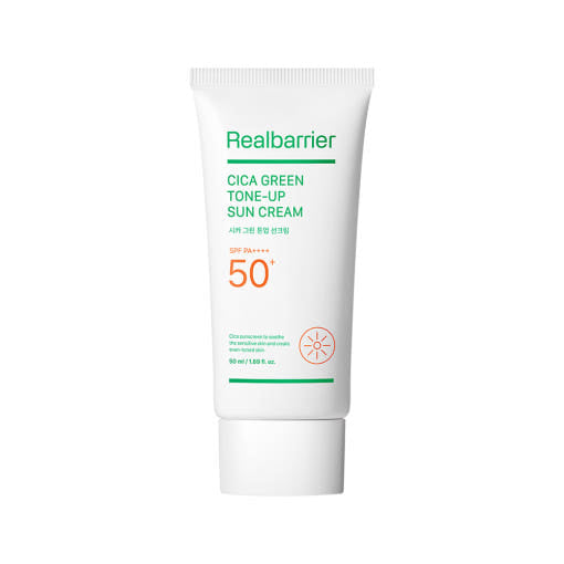[Real Barrier] Cica Green Tone Up Sun Cream SPF 50+ PA++++ 50ml - LUUELA