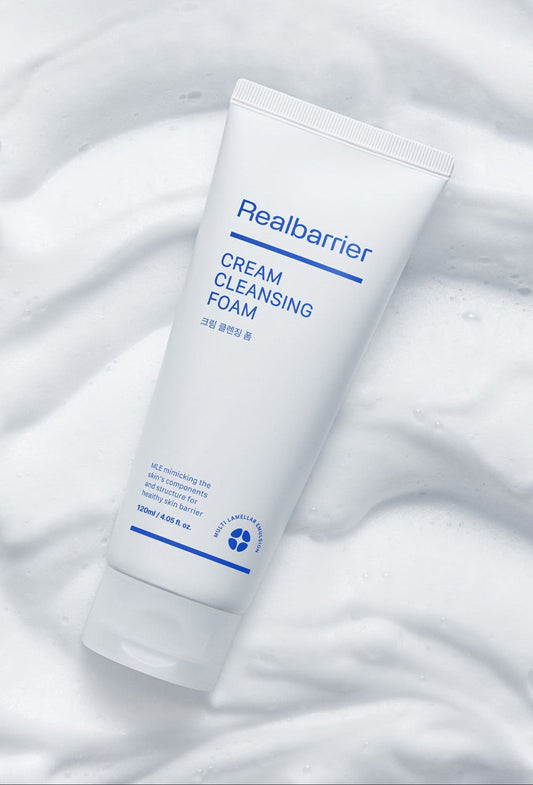 [Real Barrier] Cream Cleansing Foam 120ml - LUUELA