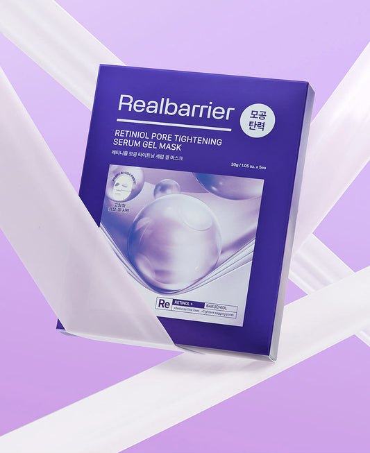 [Real Barrier] Retinol Pore Tightening Serum Gel Mask 30g*5ea - LUUELA