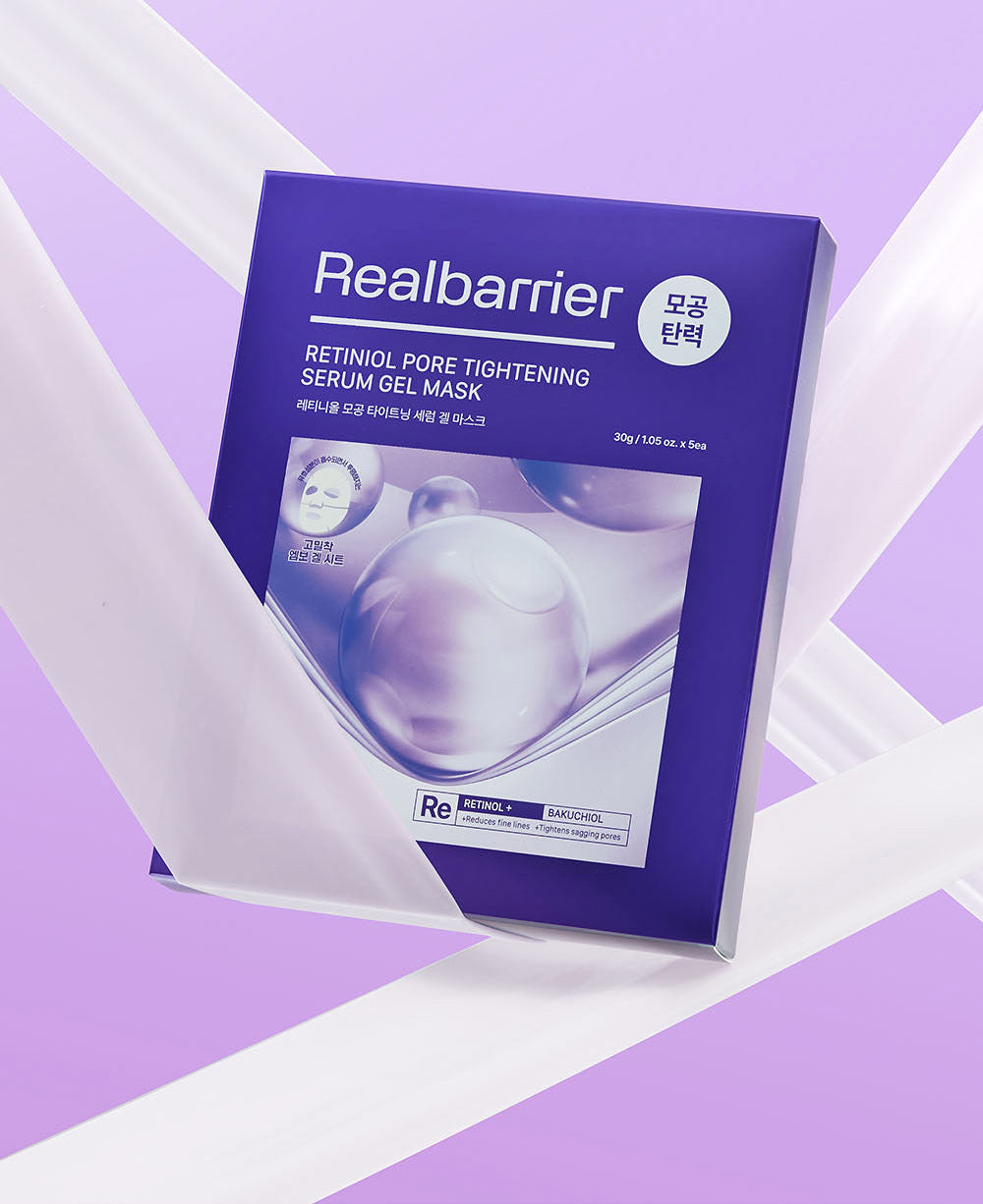[Real Barrier] Retinol Pore Tightening Serum Gel Mask 30g*5ea - LUUELA