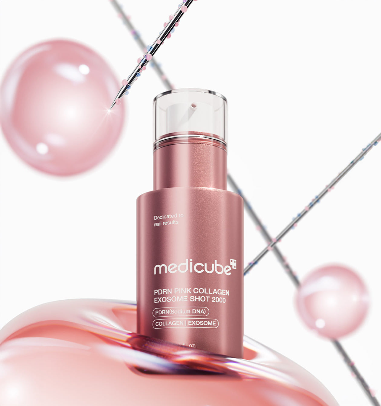 medicube PDRN Pink Collagen Exosome Shot 2000 30ml - LUUELA