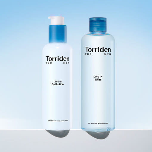 Torriden Dive In For Men Low Molecular Hyaluronic Acid Skin 300ml+Gel Lotion 200ml Set - LUUELA