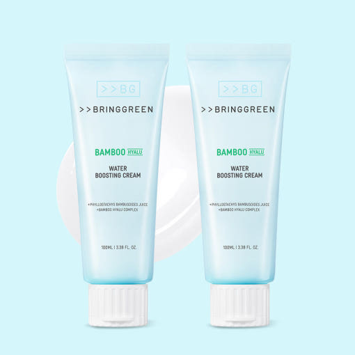 BRINGGREEN Bamboo Hyalu Water Boosting Cream 100ml + 100ml [Double SET] - LUUELA