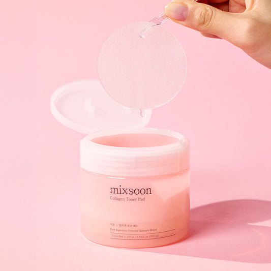 mixsoon PDRN Collagen Toner Pad 110ea/170ml - LUUELA