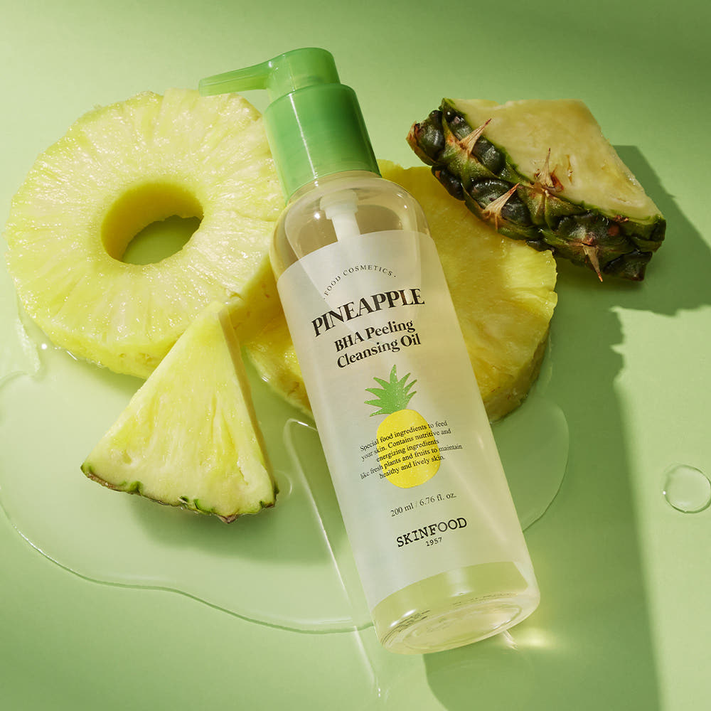 SKINFOOD Pineapple BHA Peeling Cleansing Oil 200ml - LUUELA