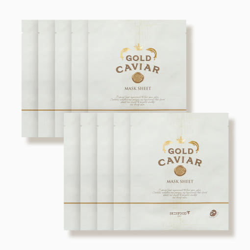 SKINFOOD Gold Caviar EX Mask Sheet 25ml x 10ea - LUUELA