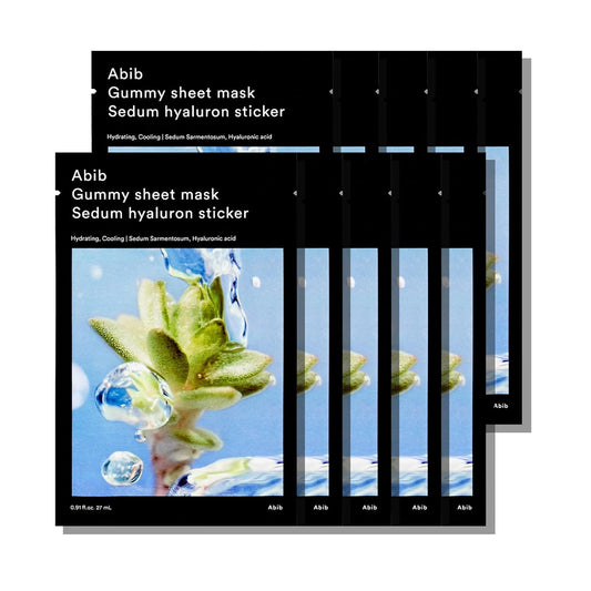 Abib Gummy Sheet Mask Sedum Hyaluron Sticker 27ml X 10ea - LUUELA