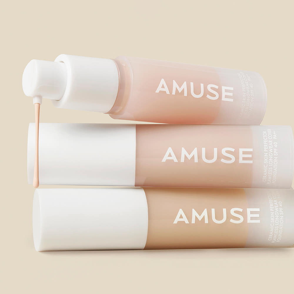 AMUSE Ceramic Skin Perfector Foundation Mini 15mL SPF40 PA++(3 Colors) - LUUELA