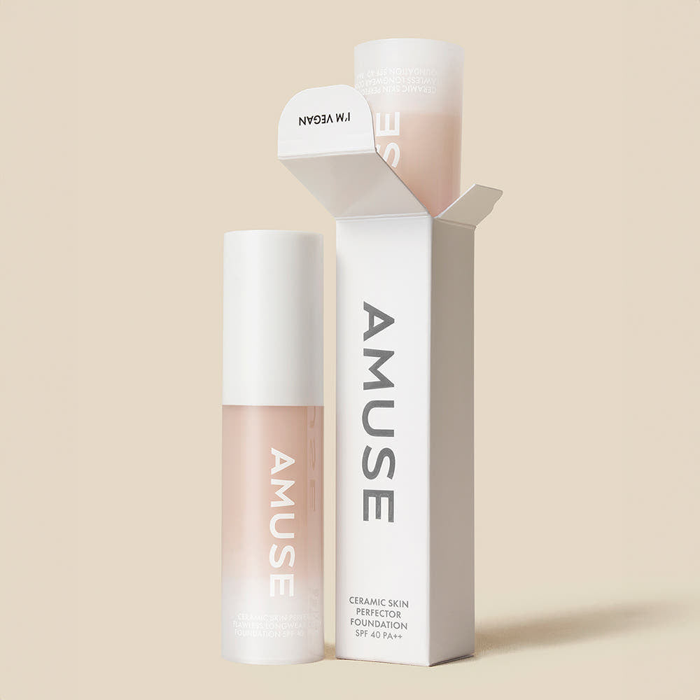 AMUSE Ceramic Skin Perfector Foundation Mini 15mL SPF40 PA++(3 Colors) - LUUELA