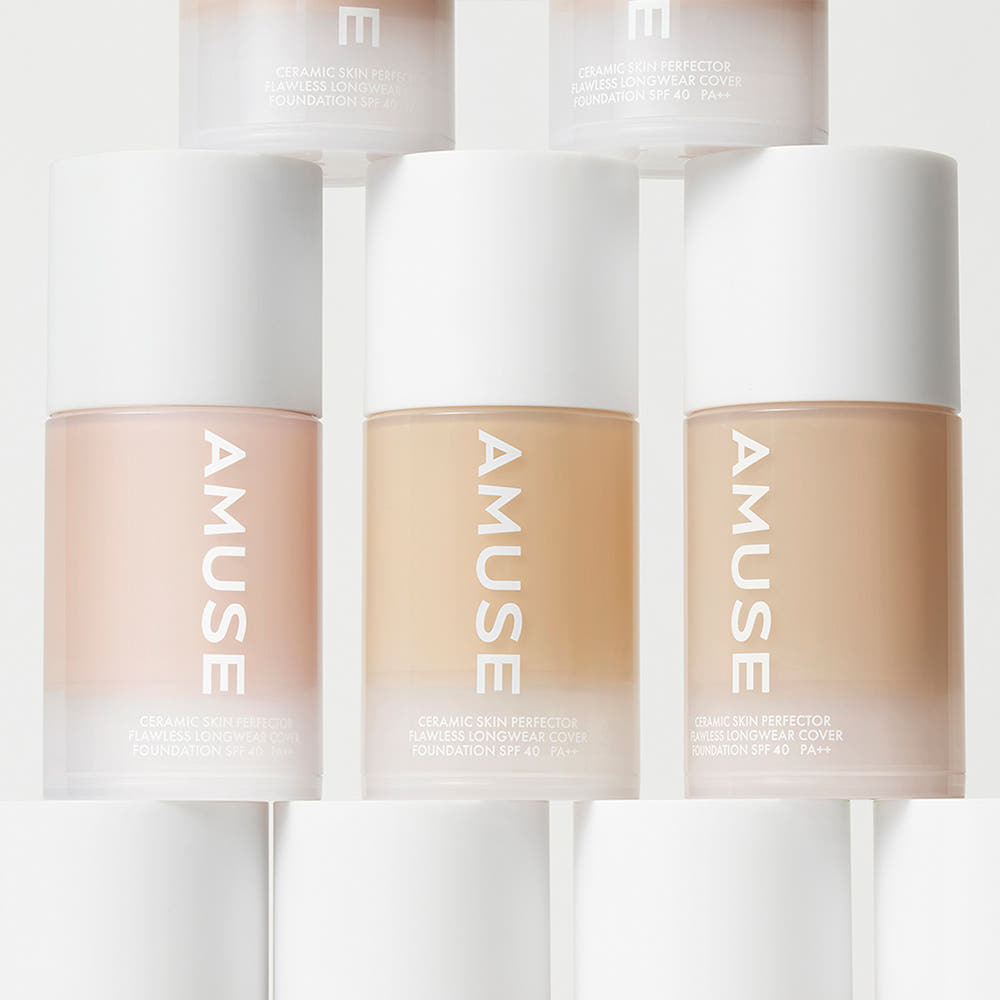 AMUSE Ceramic Skin Perfector Foundation SPF40 PA++ 30ml (4 Colors) - LUUELA