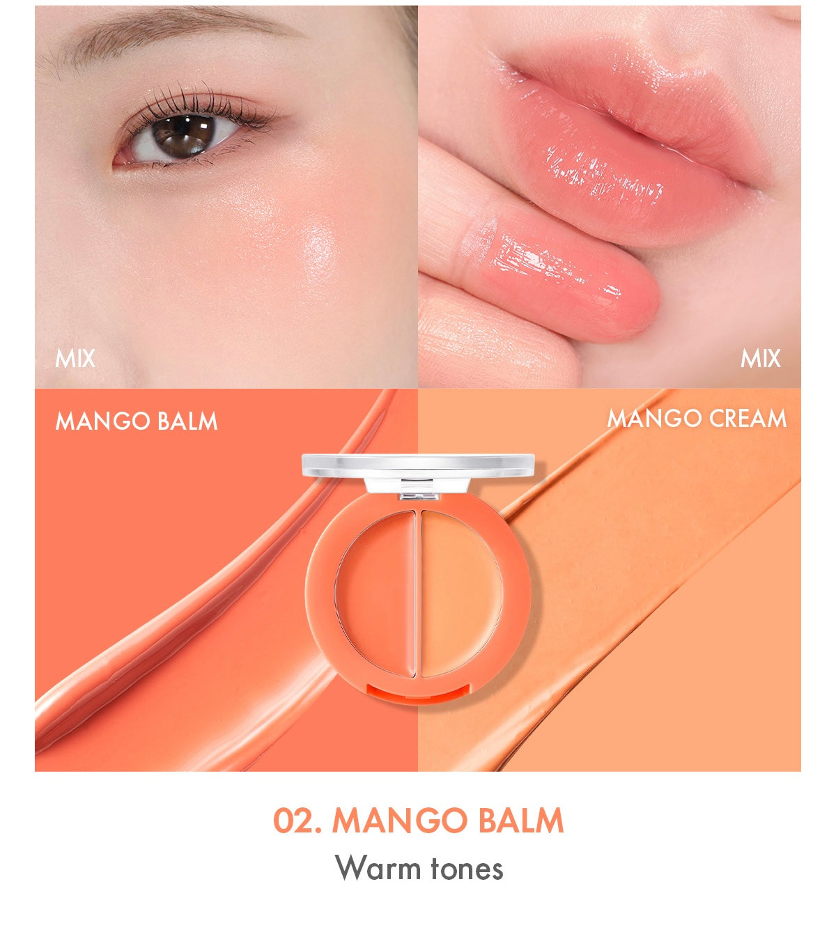 AMUSE Lip & Cheek Healthy Balm 3g (5 Colors) - LUUELA