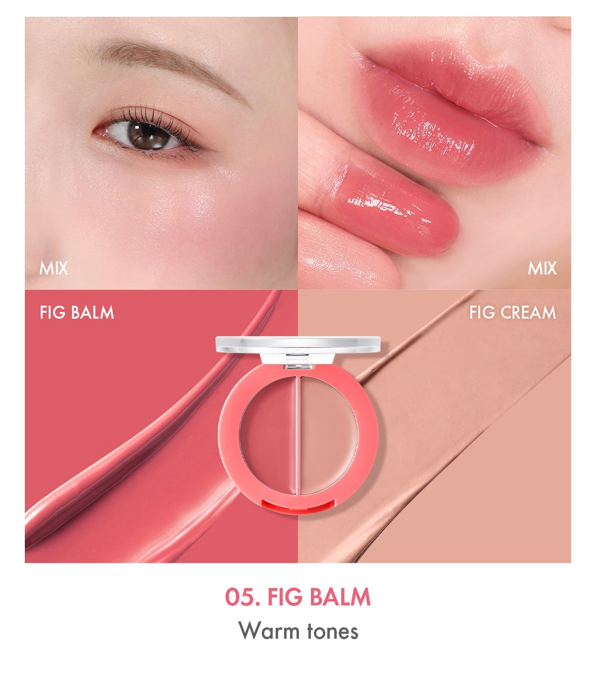 AMUSE Lip & Cheek Healthy Balm 3g (5 Colors) - LUUELA