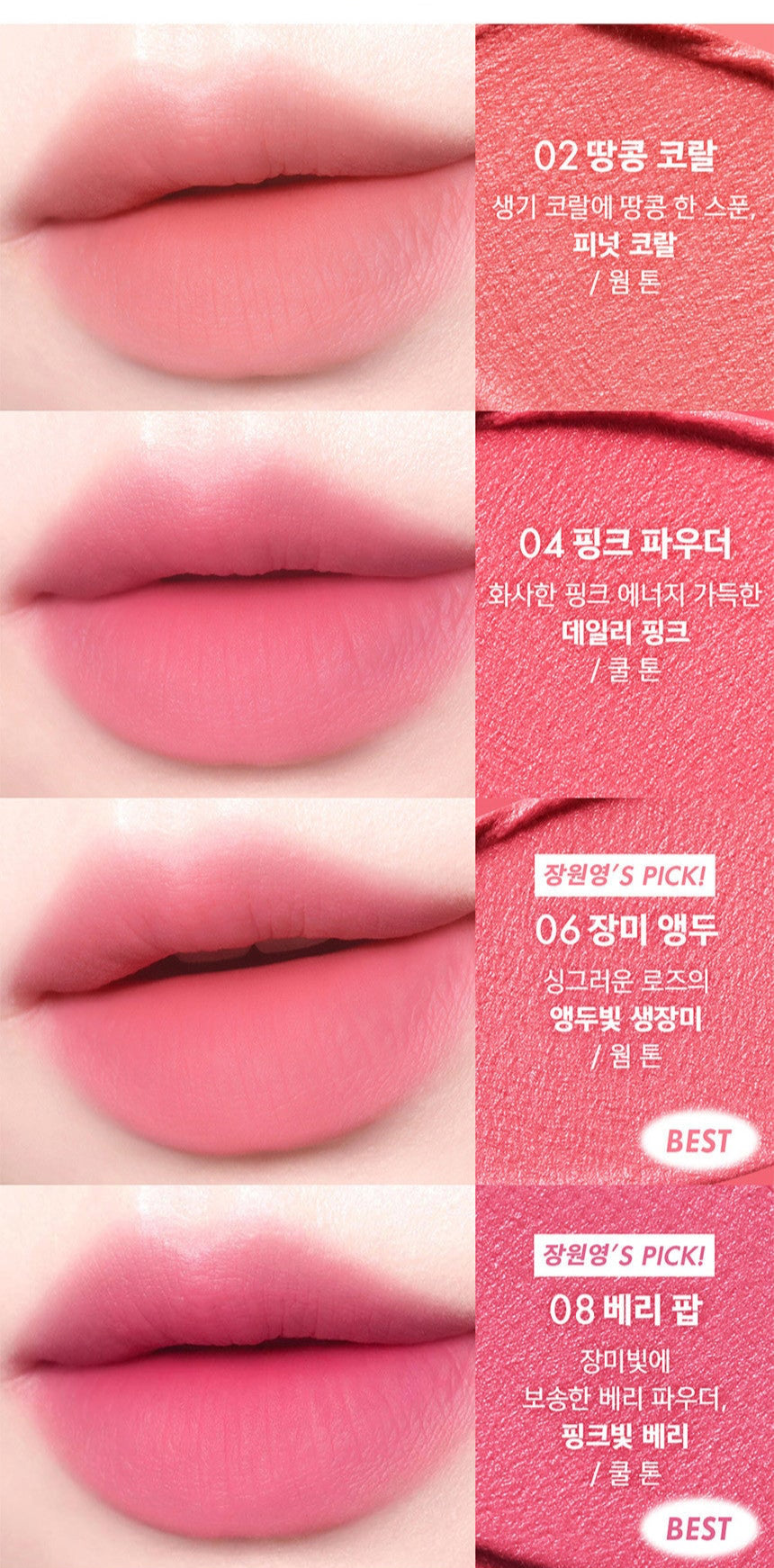 AMUSE Powder Velvet Tint 3.3g (7 Colors) - LUUELA