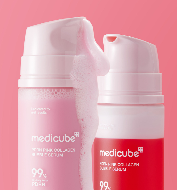 medicube PDRN Pink Collagen Bubble Serum 95ml - LUUELA