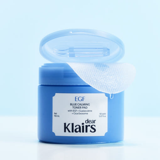KLAIRS EGF Blue Calming Toner Pad 150ml/60ea - LUUELA
