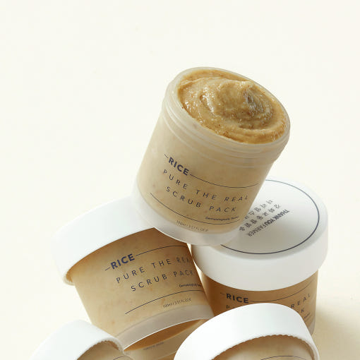 [THANK YOU FARMER] Rice Pure The Real Scrub Pack 100ml - LUUELA