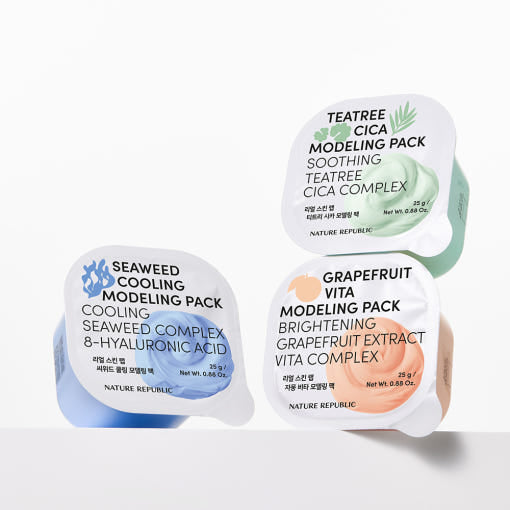[NATURE REPUBLIC] REAL SKIN LAB MODELING PACK 25g (3TYPE) - LUUELA