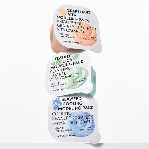 [NATURE REPUBLIC] REAL SKIN LAB MODELING PACK 25g (3TYPE) - LUUELA