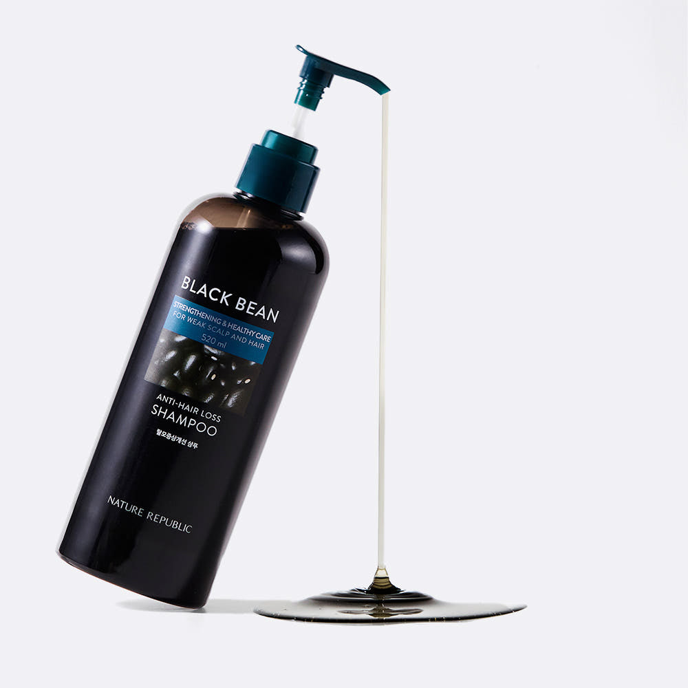 [NATURE REPUBLIC] Black Bean Anti-Hair Loss Shampoo 300ml - LUUELA
