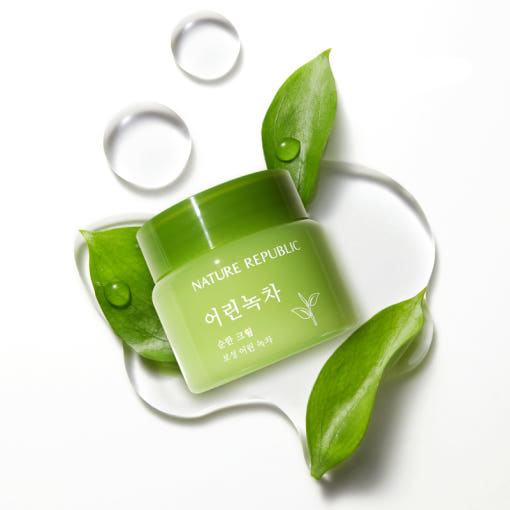 [NATURE REPUBLIC] Mild Green Tea Cream 55ml - LUUELA