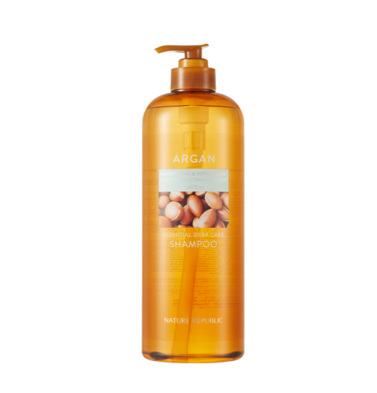 [NATURE REPUBLIC] Argan Essential Deep Care Shampoo 1000ml - LUUELA