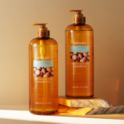[NATURE REPUBLIC] Argan Essential Deep Care Shampoo 1000ml - LUUELA