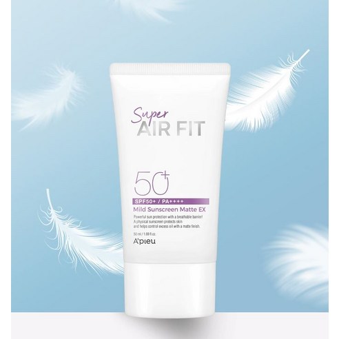 [A'pieu] Super Air Fit Mild Sunscreen Matte EX SPF50+ PA++++ 50ml - LUUELA
