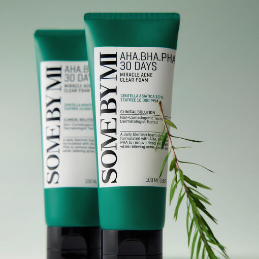 [SOME BY MI] AHA-BHA-PHA 30Days Miracle Acne Clear Foam 100ml - LUUELA